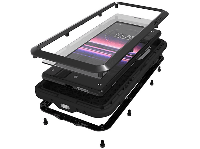 Carcasa para móvil  LOVEMEI SX5LMN Compatible con Sony Xperia 5 Negro 