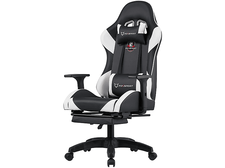 Silla gaming  FOXSPORT DJ05 Reposabrazos3D (ajustable en altura anchura y profundidad) 200 kg Negro 