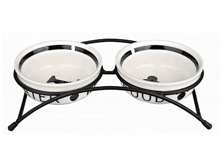 Dispensador de comida para mascota  24640 TRIXIE Negro Blanco 