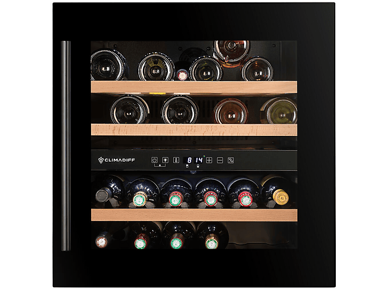 Vinoteca integrable  CLIMADIFF CBI40DB1 36 botellas negro 