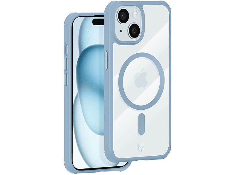 Carcasa para móvil  FORCE CASE FCAIRFRMAGIP15BL Compatible con Apple iPhone 15 Azul Claro 