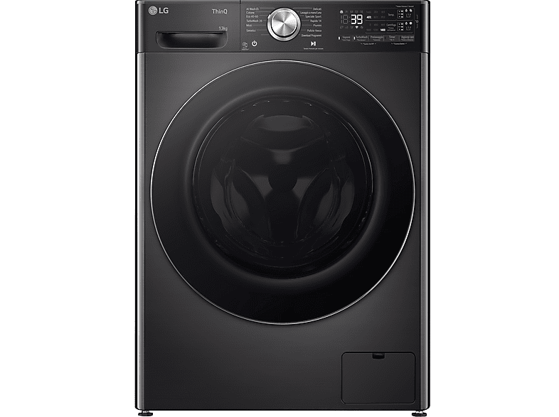 Lavadora carga frontal  LG F4R9513TPBC 13 kg 14 programas Negro 