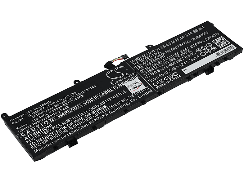 Batería  POWERY Batería compatible con Lenovo modelo SB10S57317 