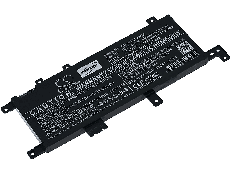 Batería  POWERY Batería compatible con Asus X542UF-AX8202T 