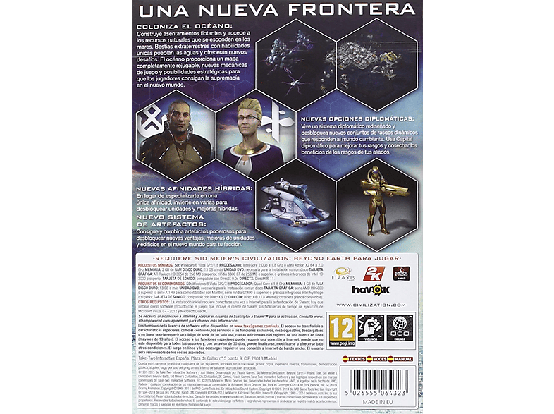 PC  PC Civilization Beyond Earth: Rising Tide - Pack de Expansión Plataformas 