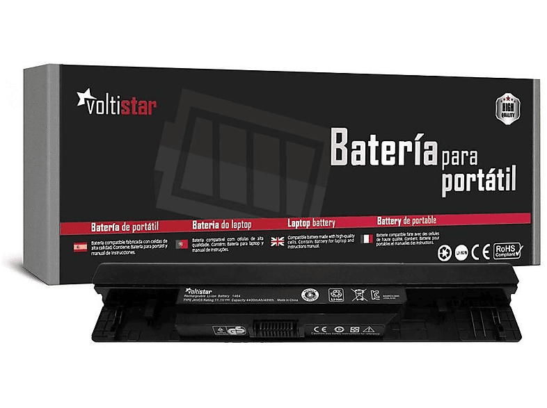 Batería para portátil  VOLTISTAR BATERÍA PARA PORTÁTIL DELL INSPIRON 1464 1564 1764 SERIES JKVC5 DL1564LH 