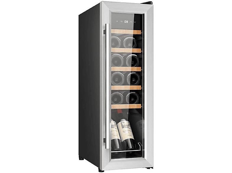 Vinoteca libre instalación  CECOTEC Bolero GrandSommelier 1250 CoolWood Compressor 12 botellas Black 