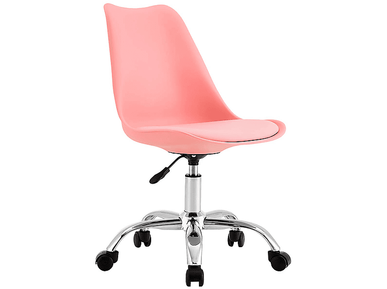 Silla de oficina  Silla de Escritorio con Ruedas Eyre 97x47x58cm 7house 7H SEVEN HOUSE Rosa 