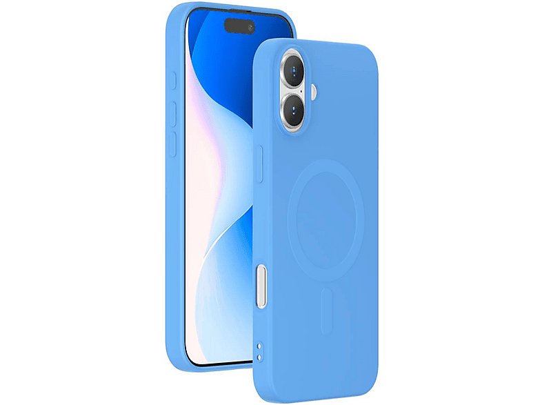 Carcasa para móvil  BIGBEN COVSILIMAGIP16BL Compatible con Apple iPhone 16 Azul 