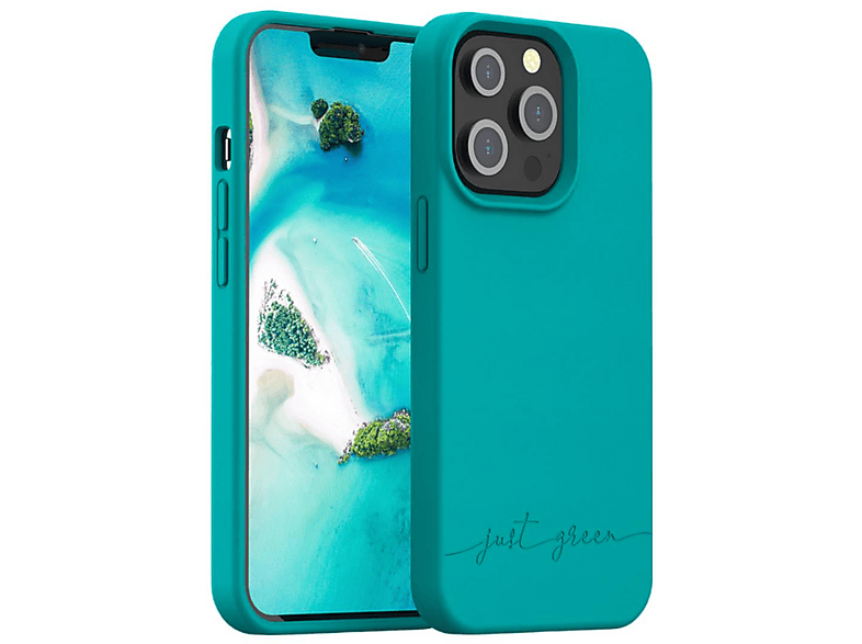 Carcasa para móvil  JUST GREEN JGCOVIP1361PBL Compatible con Apple iPhone 13 Pro Azul 