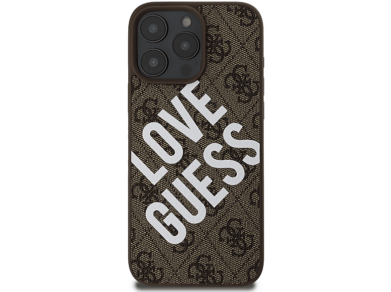 Carcasa para móvil  GUESS GUHMP16LP4PLGWW Compatible con Apple iPhone 16 Pro Marrón 