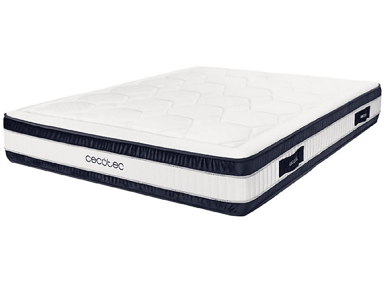 Colchón  CECOTEC Flow CecoFresh 2900 CoolConfort Hybrid 120x200 120 cm x 200 cm Viscoelástica Blanco 