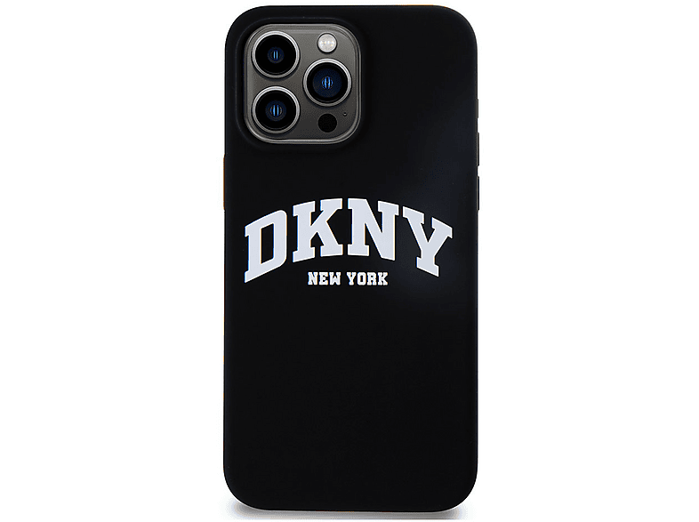 Carcasa para móvil  DKNY Liquid Silicone Arch MagSafe Compatible con Apple iPhone 14 Pro Negro 