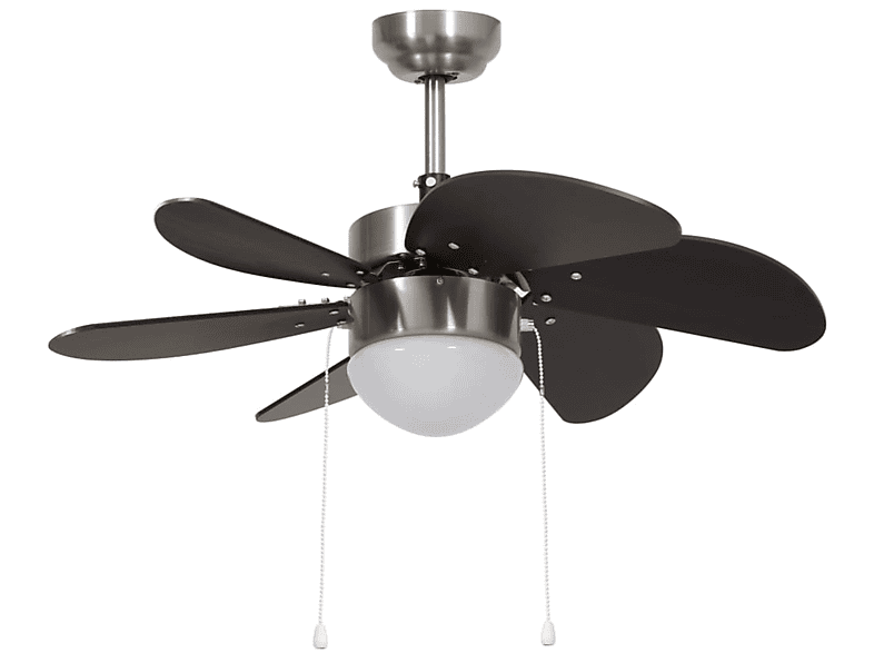 Ventilador de techo  VIDAXL 8720286145937 39 W 3 velocidades Marrón 