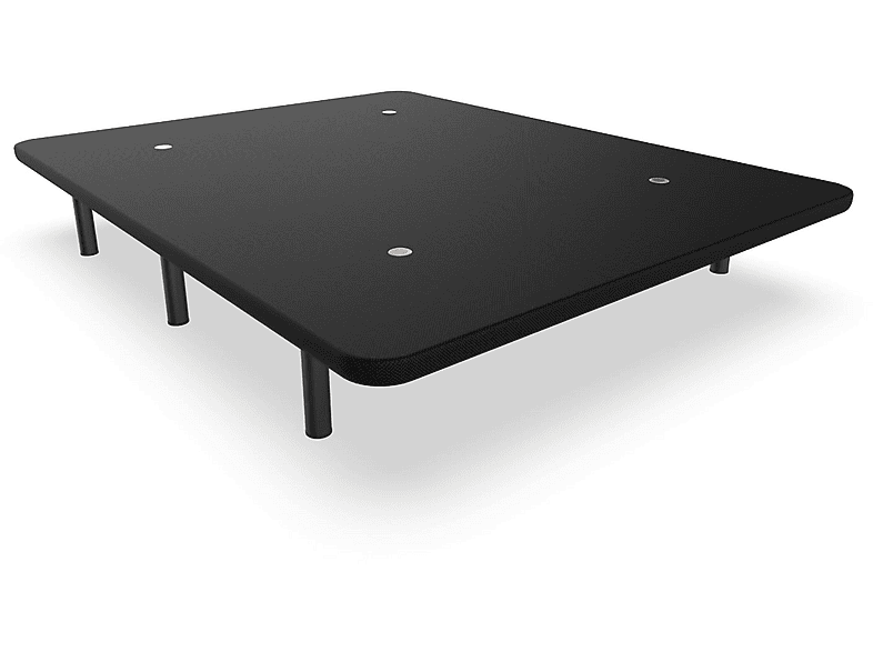 Base Tapizada  NALUI 80x200 cm 80 cm x 200 cm Acero laminado Negro 