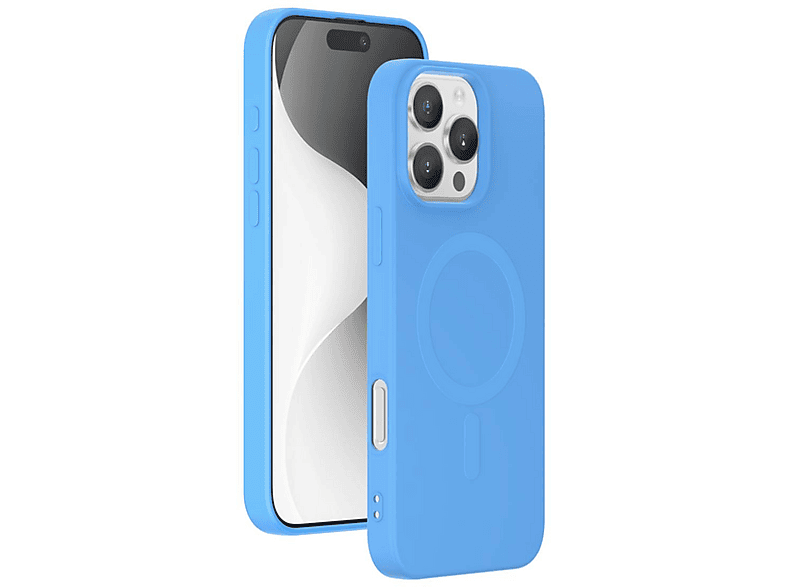 Carcasa para móvil  BIGBEN COVSILIMAGIP16PMBL Compatible con Apple iPhone 16 Pro Max Azul 