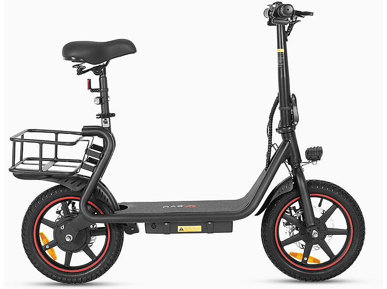 Bicicleta plegable  DYU C4 Bicicleta eléctrica 250 W 25 km/h negro 