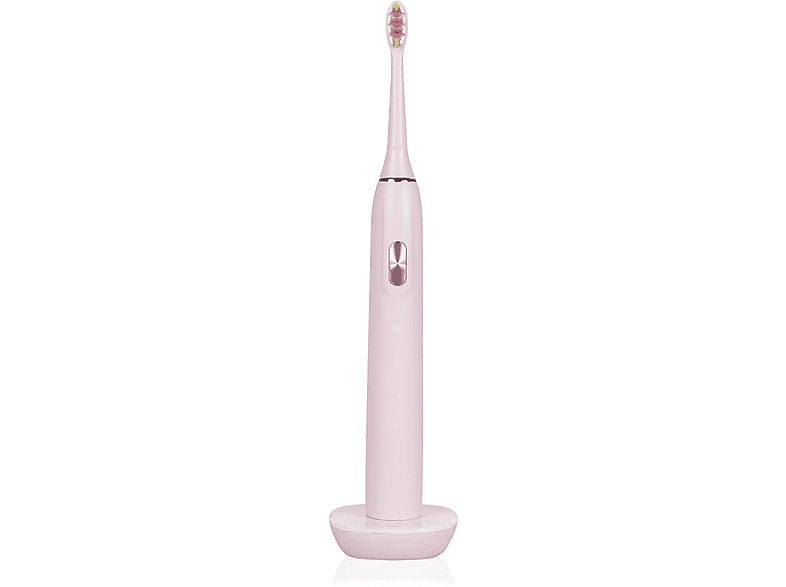 Cepillo eléctrico  DAM ELECTRONICS Sónico ET06 con 4 modos de cepillado y base de carga. Incluye 2 cabezales. Rosa Claro 