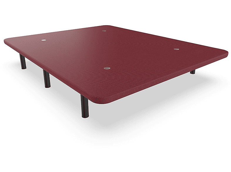 Base Tapizada  NALUI 150x180 cm 150 cm x 180 cm Acero laminado Granate 