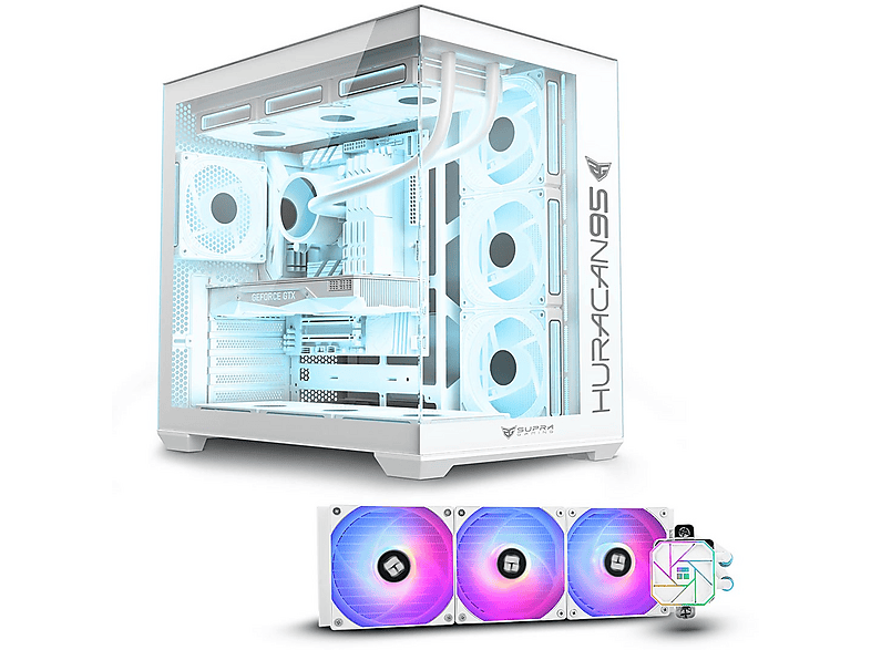 PC Gaming  PC RACING IONQ 7 AMD Ryzen™ 7 5800X 32 GB RAM 1 TB SSD GeForce RTX™ 4070 Super™ Windows 11 Pro (64 Bit) Blanco 