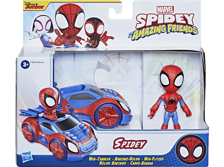 Figura  Marvel Spidey and His Amazing Friends - Spidey con Bólido arácnido SPIDEY AND HIS AMAZING FRIENDS 3 AÑOS+ Multicolor 