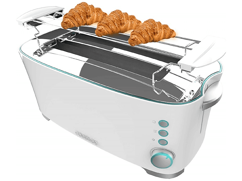 Tostadora horizontal  CECOTEC Toast&Taste Extra Double W 1350 W 2 ranuras Blanco 