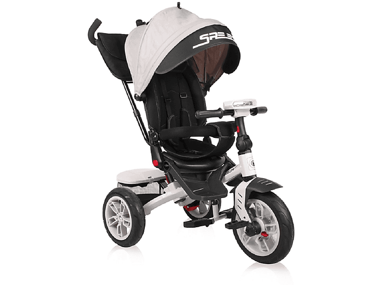 Triciclo  LORELLI Evolutivo SPEEDY AIR con ruedas de goma asiento giratorio 360º y capotaIvory 