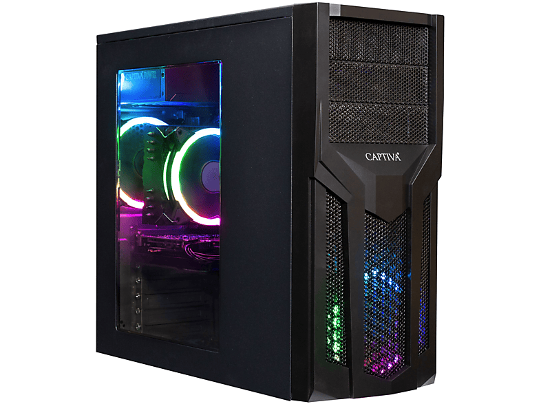 PC gaming  CAPTIVA Advanced Gaming I80-550 Intel Core i5 14400 10 Núcleos 16 GB RAM 500 GB SSD Radeon™ RX 7600 Windows 11 Home Negro 