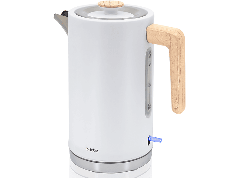 Hervidor de agua  BRIEBE KT1165WHT 2200 W 1.7 l Blanco 