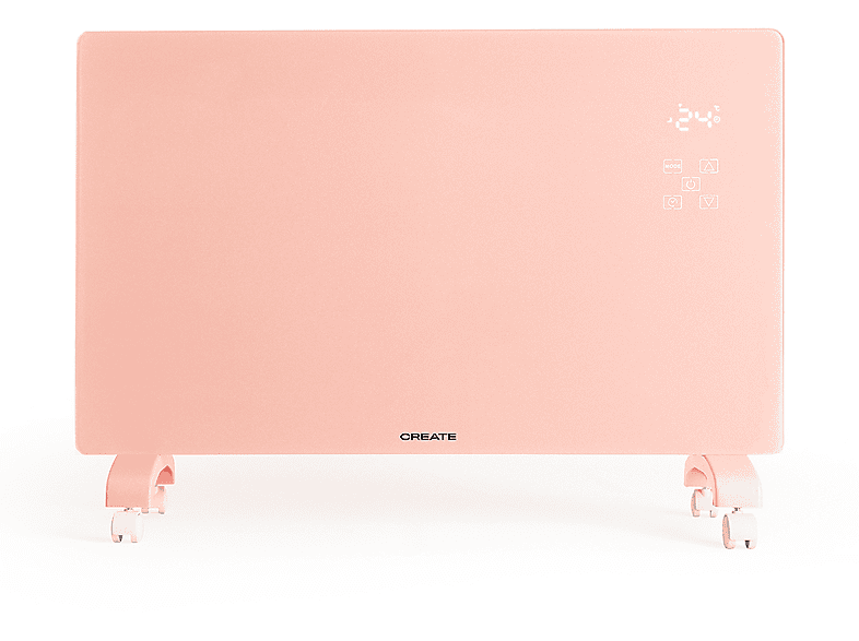Convector  CREATE WARM CRYSTAL 2000W - con ruedas 2000 W Pink 