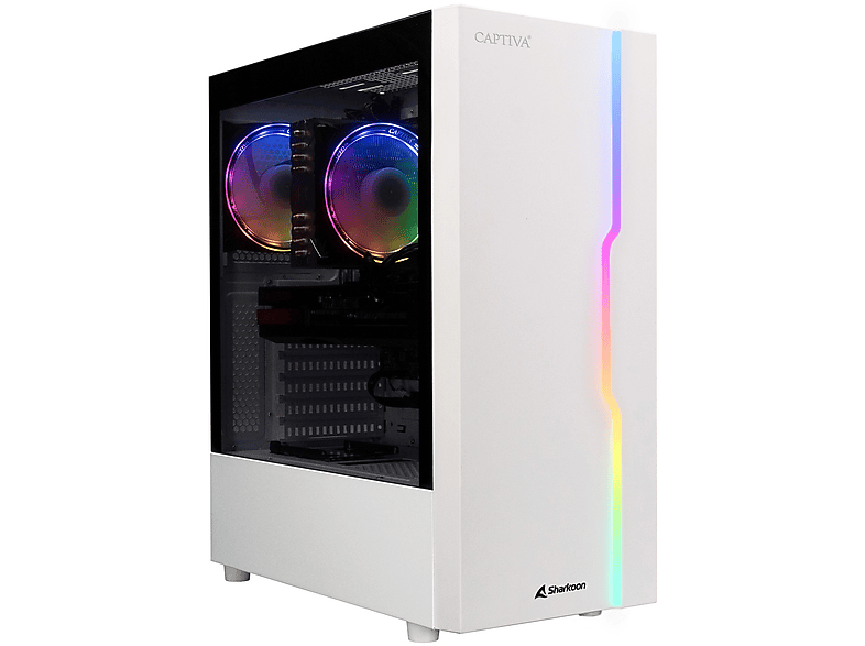 PC gaming  CAPTIVA Advanced Gaming R78-309 AMD Ryzen 7 5700X 8 Núcleos 16 GB RAM 1 TB SSD Radeon™ RX 7600 Windows 11 Home Windows 11 Home (64 Bit) Blanco 