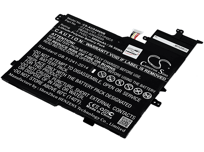 Batería  POWERY Batería compatible con Asus modelo C21PQC5 