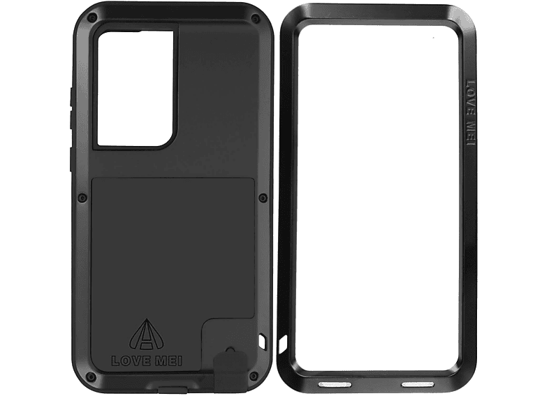 Carcasa para móvil  LOVEMEI Powerful Compatible con Samsung Galaxy S22 Ultra Negro 